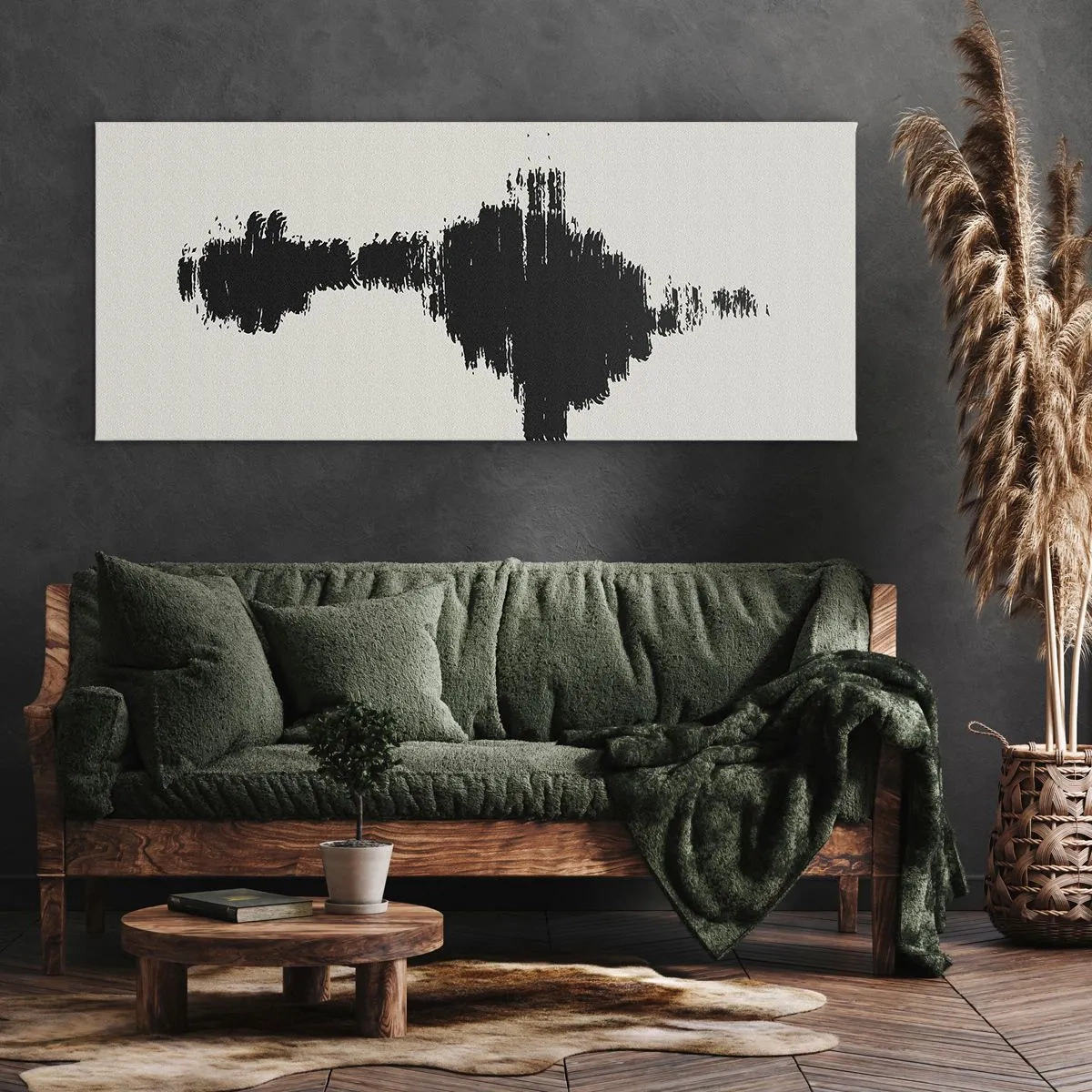 Lærredstryk - Billede på lærred - Fantasiens vibrationer - 90x30 cm