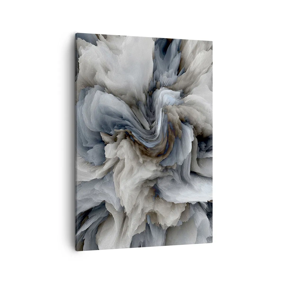 Lærredstryk - Billede på lærred - Sten og blomst - 50x70 cm