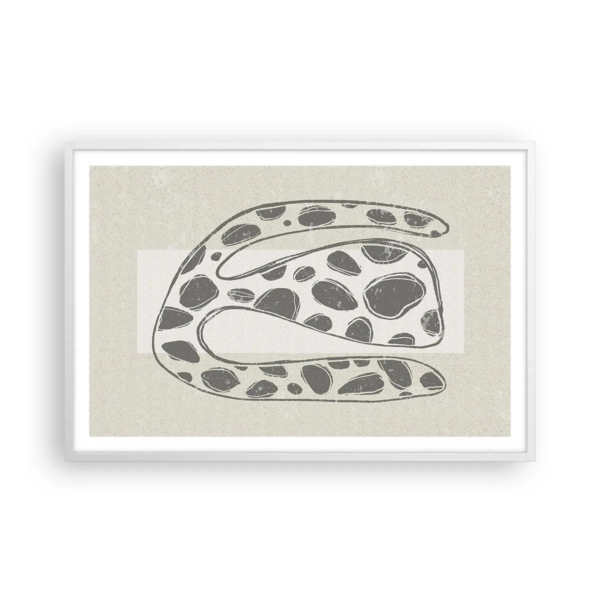 Plakat i hvid ramme - Bizart væsen - 91x61 cm