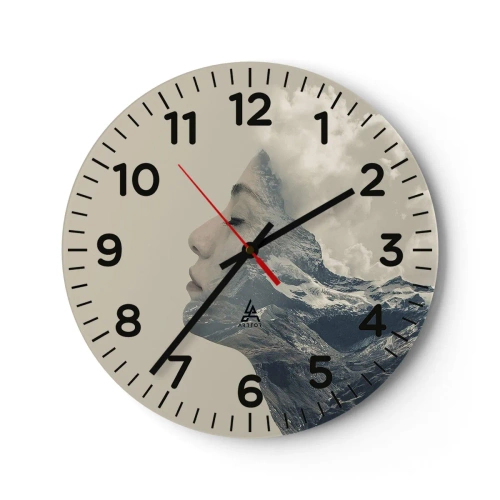 Vægur, Uret - Skønheden ved elementerne - 40x40 cm