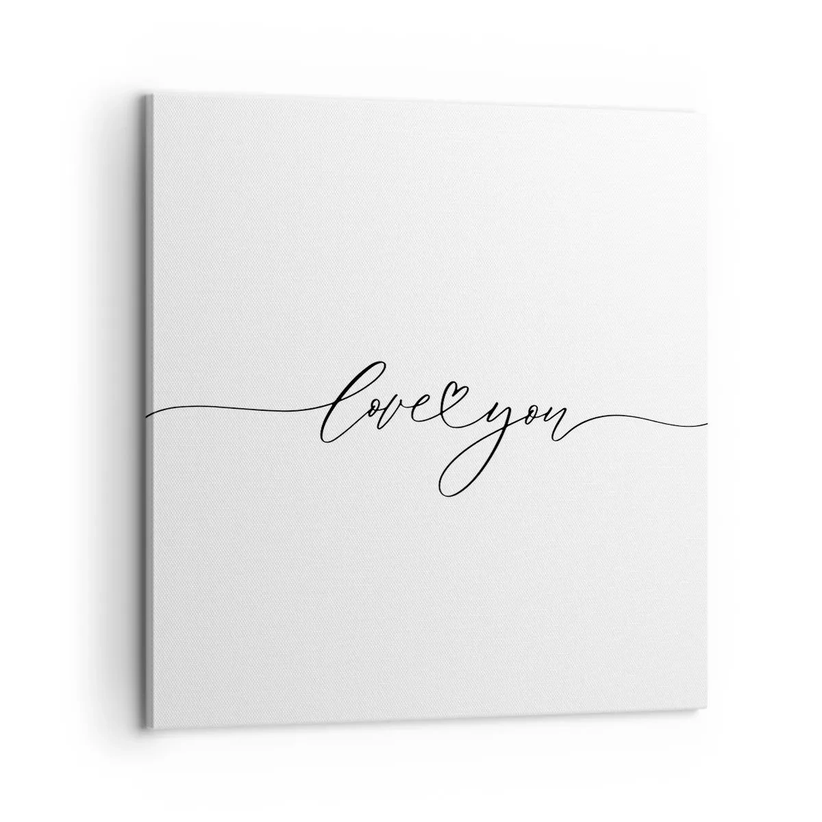 Lærredstryk - Billede på lærred - Sort og hvid - 60x60 cm