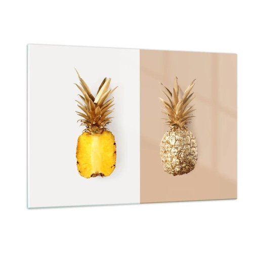 Billede på glas - Ananas til os - 120x80 cm