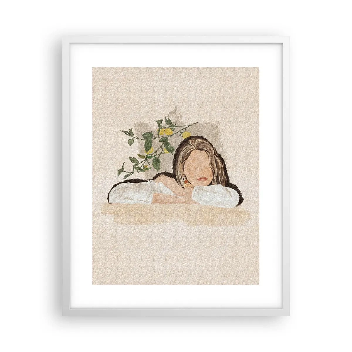 Plakat i hvid ramme - Sydstaternes skønhed - 40x50 cm