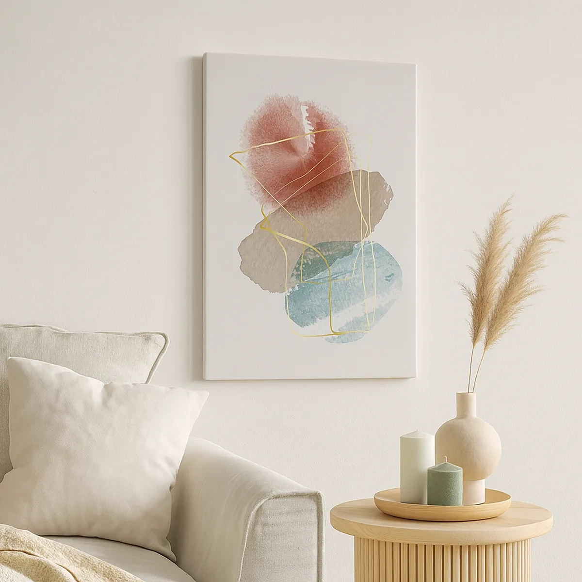 Lærredstryk - Billede på lærred - Rummets perler - 50x70 cm