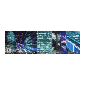 Prøve Fototapet Premium Sand - Overgang til hyperrummet - Abstraktion, By, Grafik - 100x30 cm