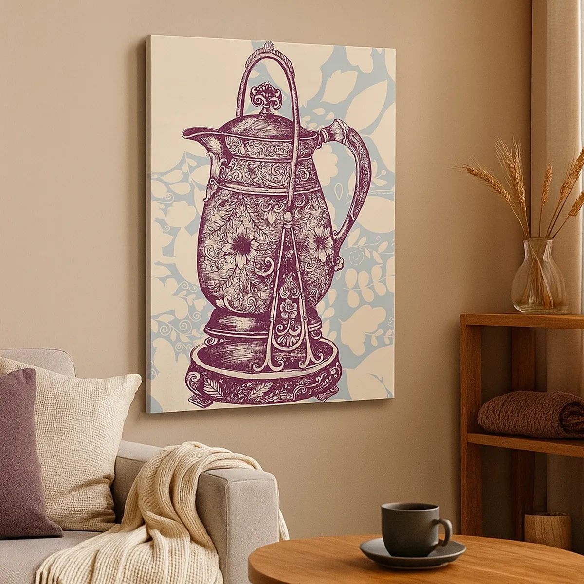 Lærredstryk - Billede på lærred - Skønheden i hverdagslivet - 50x70 cm