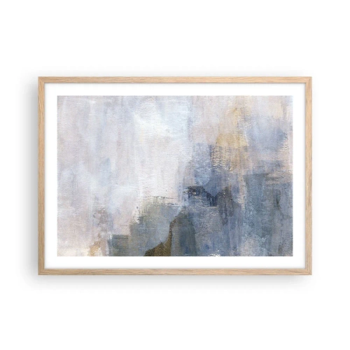 Plakat i ramme af lyst egetræ - Farvetoner og akkorder - 70x50 cm