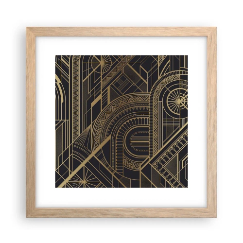 Plakat i ramme af lyst egetræ - Koncepter, idéer, planer - 30x30 cm