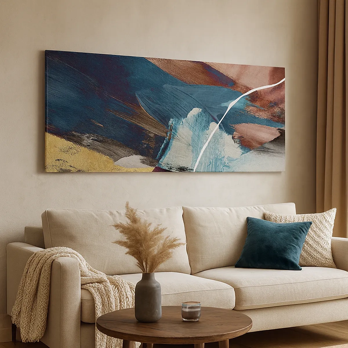 Lærredstryk - Billede på lærred - Med flair og energi - 30x30 cm