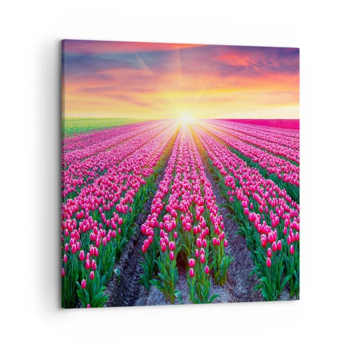 Lærredstryk - Billede på lærred - Skønhedsfarm - 50x50 cm