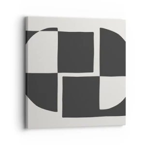 Lærredstryk - Billede på lærred - Antitese - syntese - 30x30 cm