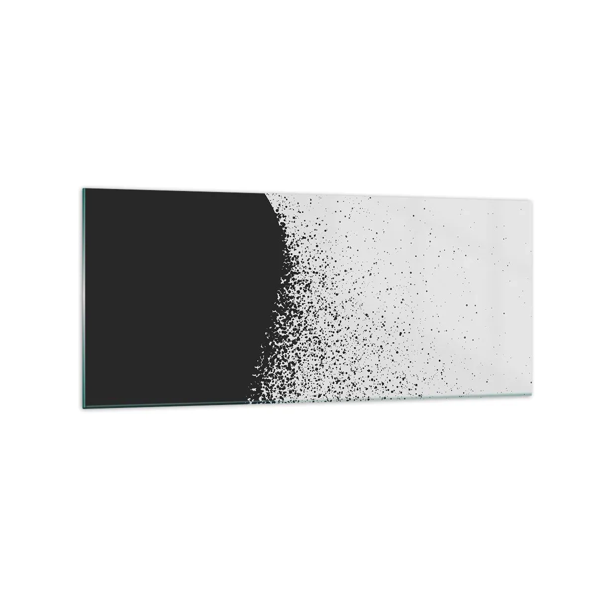 Billede på glas - Partikelbevægelse - 120x50 cm