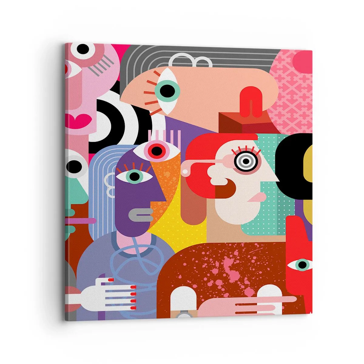 Lærredstryk - Billede på lærred - Vi fra hr. Picasso - 70x70 cm