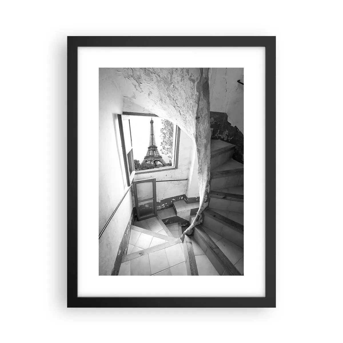 Plakat i sort ramme - Sikke en udsigt! - 30x40 cm