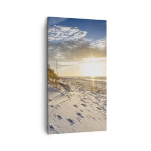 Lærredstryk - Billede på lærred - Indbydelse til en vandretur - 45x80 cm