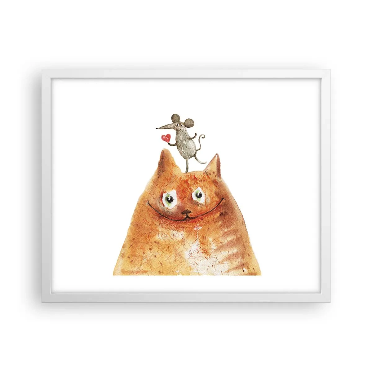 Plakat i hvid ramme - Kærlighedens paradokser - 50x40 cm