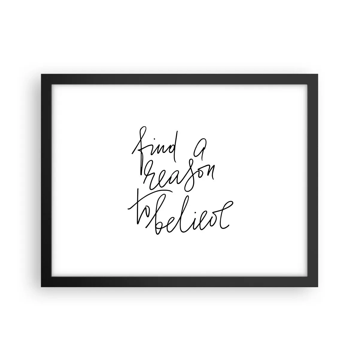 Plakat i sort ramme - Det er muligt - 40x30 cm