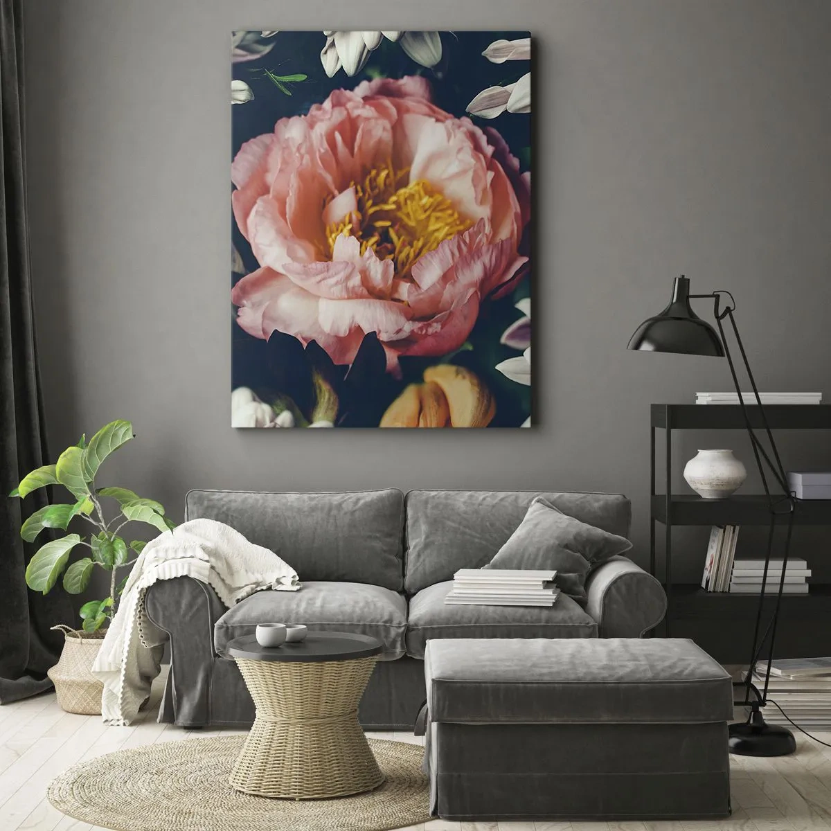 Lærredstryk - Billede på lærred - Med barok pragt - 50x70 cm