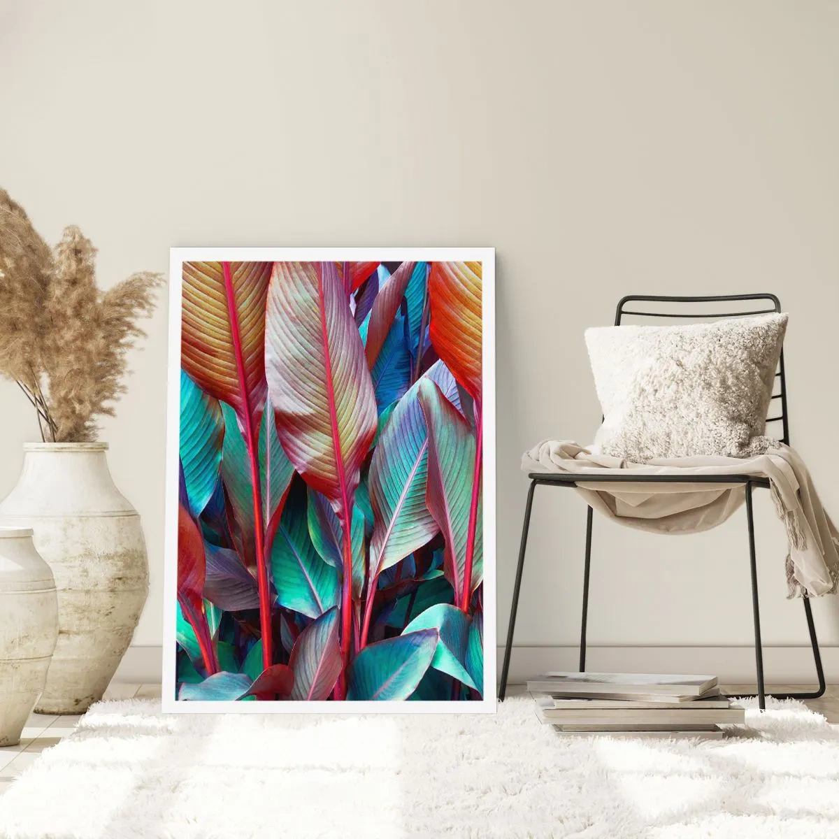 Plakat - Farverigt krat - 70x100 cm