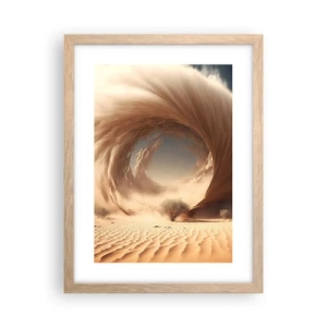 Plakat i ramme af lyst egetræ - Åben portal - 30x40 cm