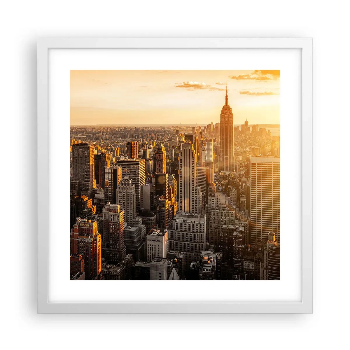 Plakat i hvid ramme - At vokse i solen - 40x40 cm