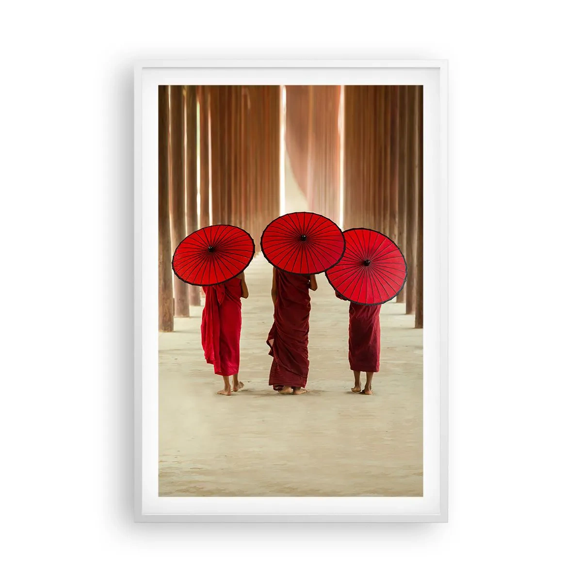 Plakat i hvid ramme - På vej til det rene land - 61x91 cm