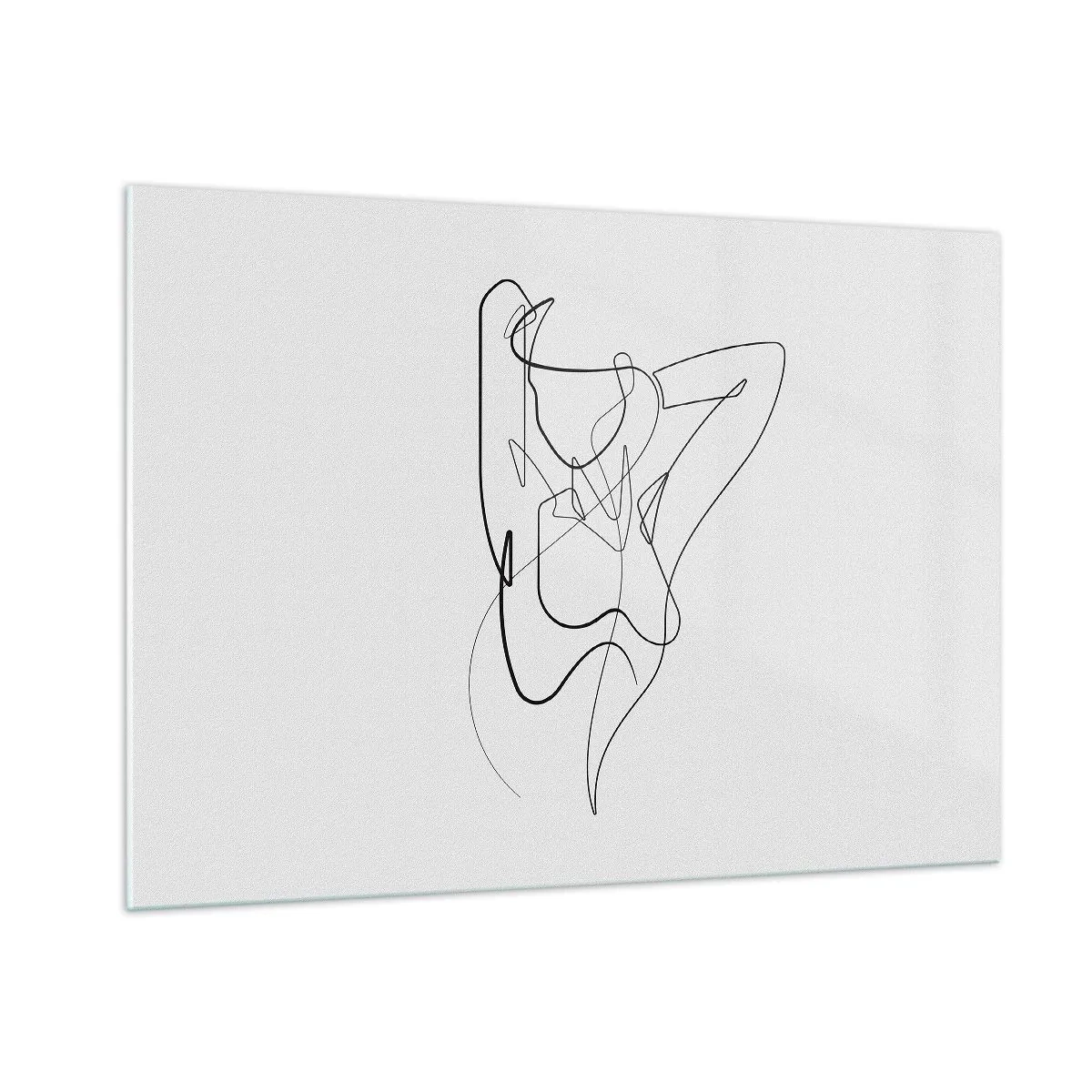 Billede på glas - Virkelig, hvad er du for en person... - 100x70 cm
