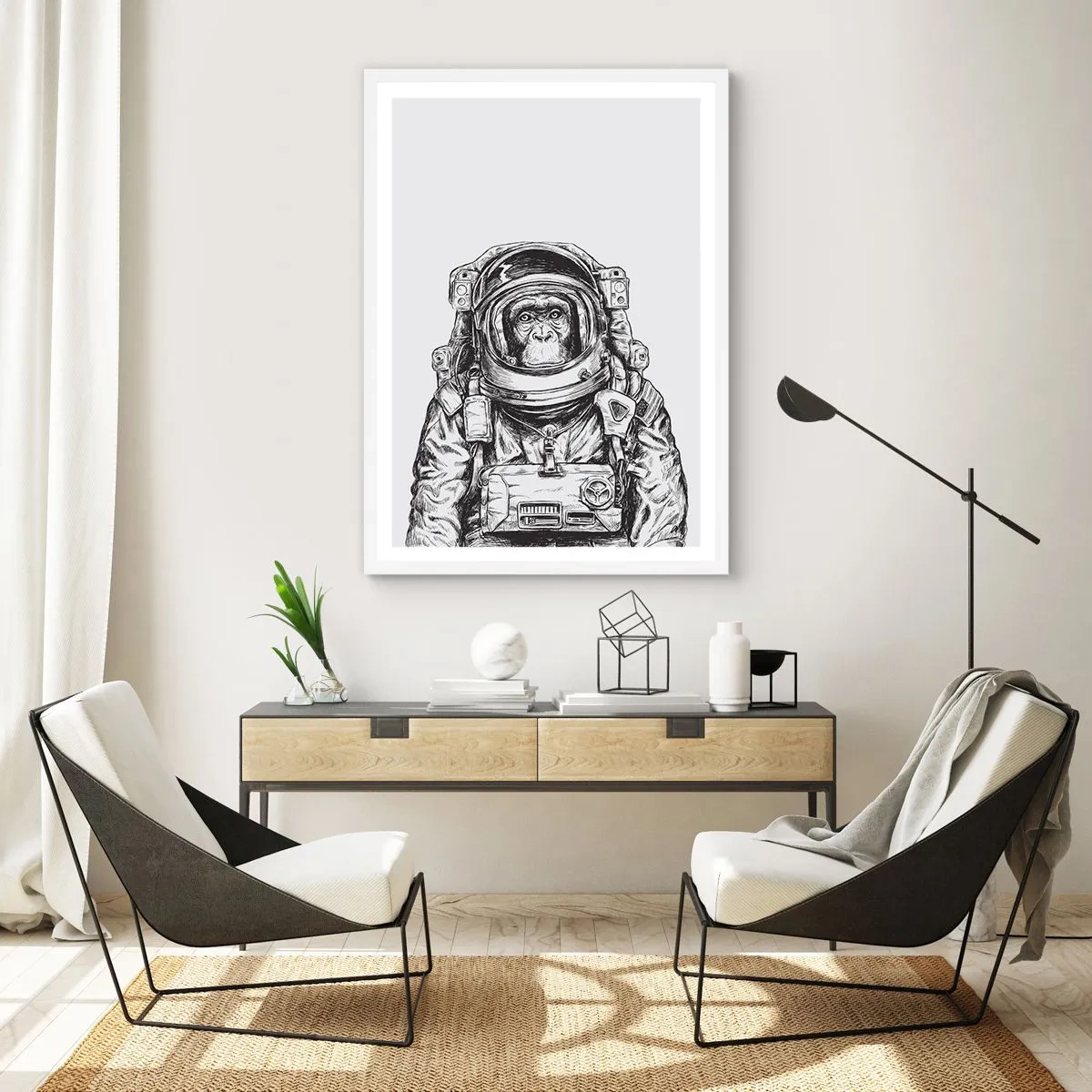 Plakat i hvid ramme - Alternativ evolution - 30x40 cm