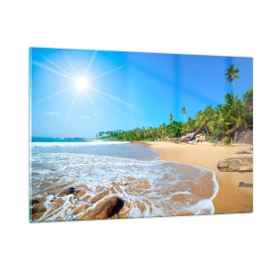 Billede på glas - Et eksotisk sted for dig - 120x80 cm