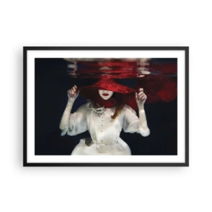Plakat i sort ramme - Vidunderkvinden - 70x50 cm