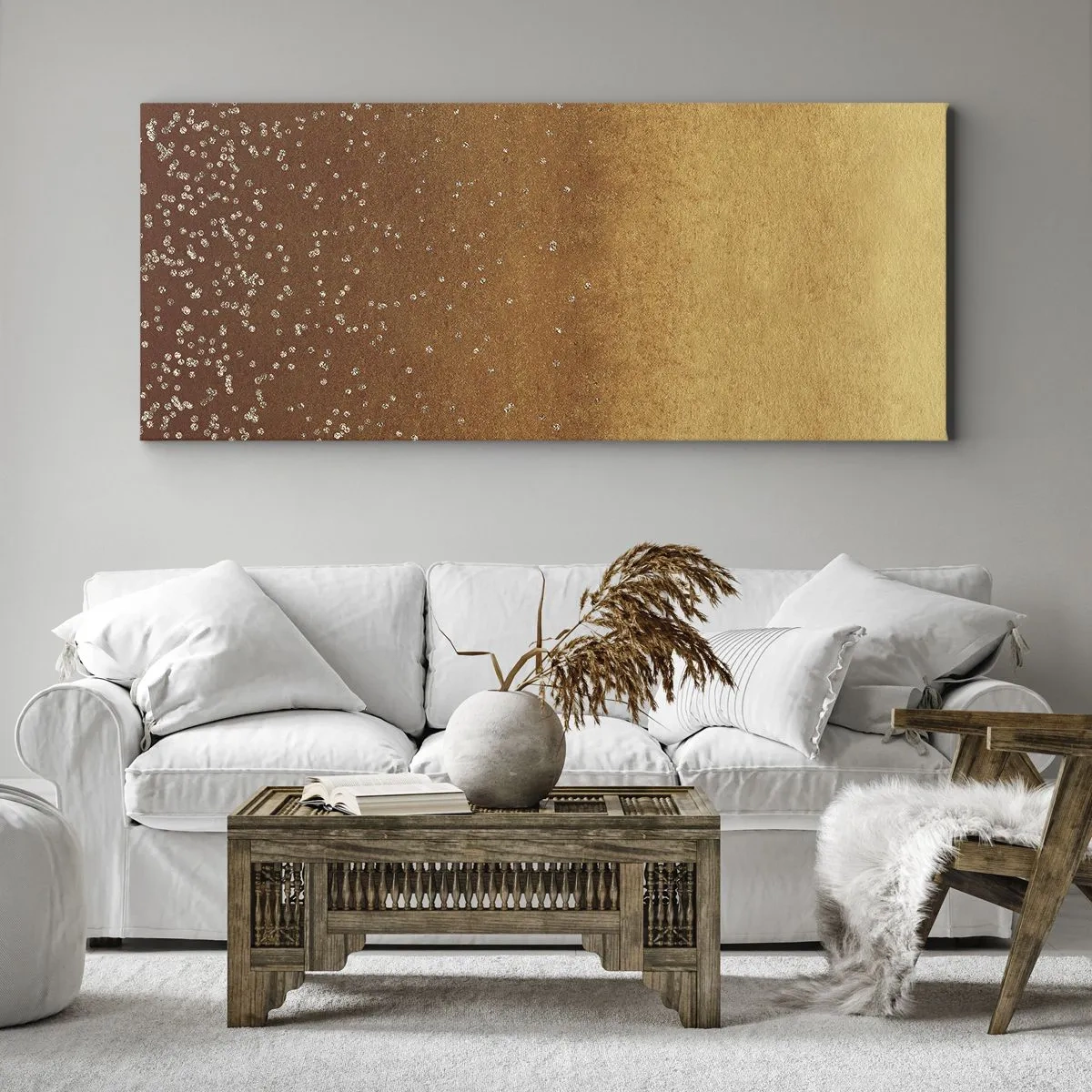 Lærredstryk - Billede på lærred - Lysets fødsel - 100x40 cm