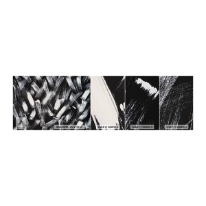 Fototapet Prøve Standard Eco - Abstraktion i den industrielle ånd - Stykke, Moderne, Børstning - 100x30 cm