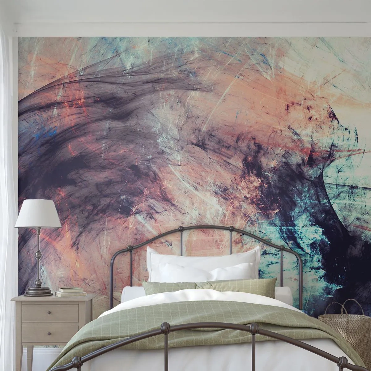 Fototapet Premium Sand - Mærk vinden - Abstraktion, Stykke, Moderne mønster - 400x280 cm