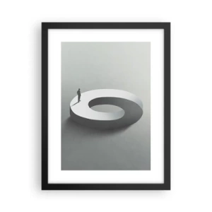 Plakat i sort ramme - Og vær klog - 30x40 cm