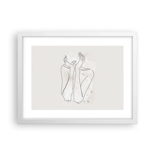 Plakat i hvid ramme - En drømmende stund - 40x30 cm