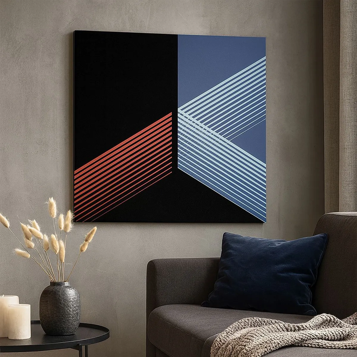 Lærredstryk - Billede på lærred - En simpel historie - 30x30 cm