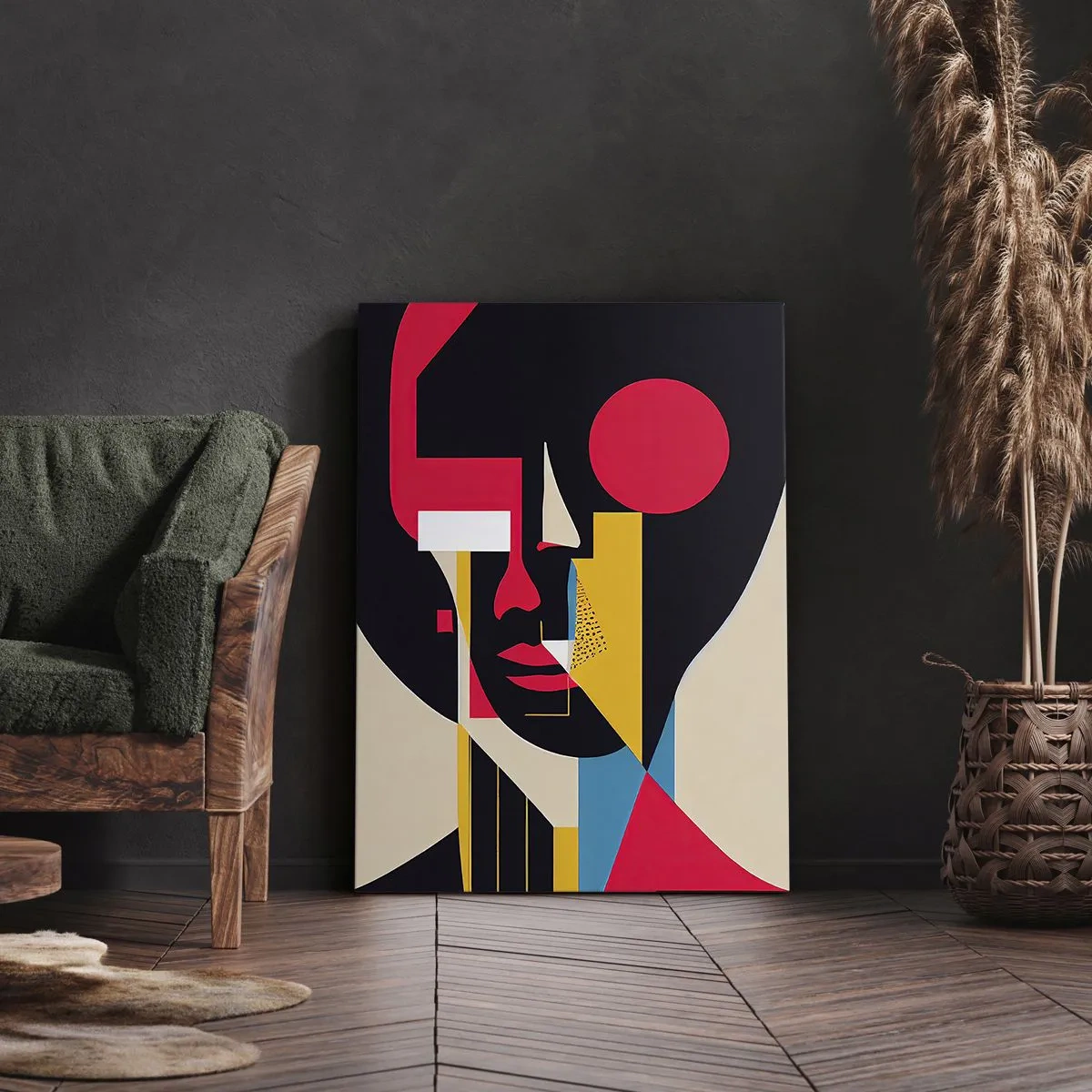 Lærredstryk - Billede på lærred - Hendes indre verden - 80x120 cm