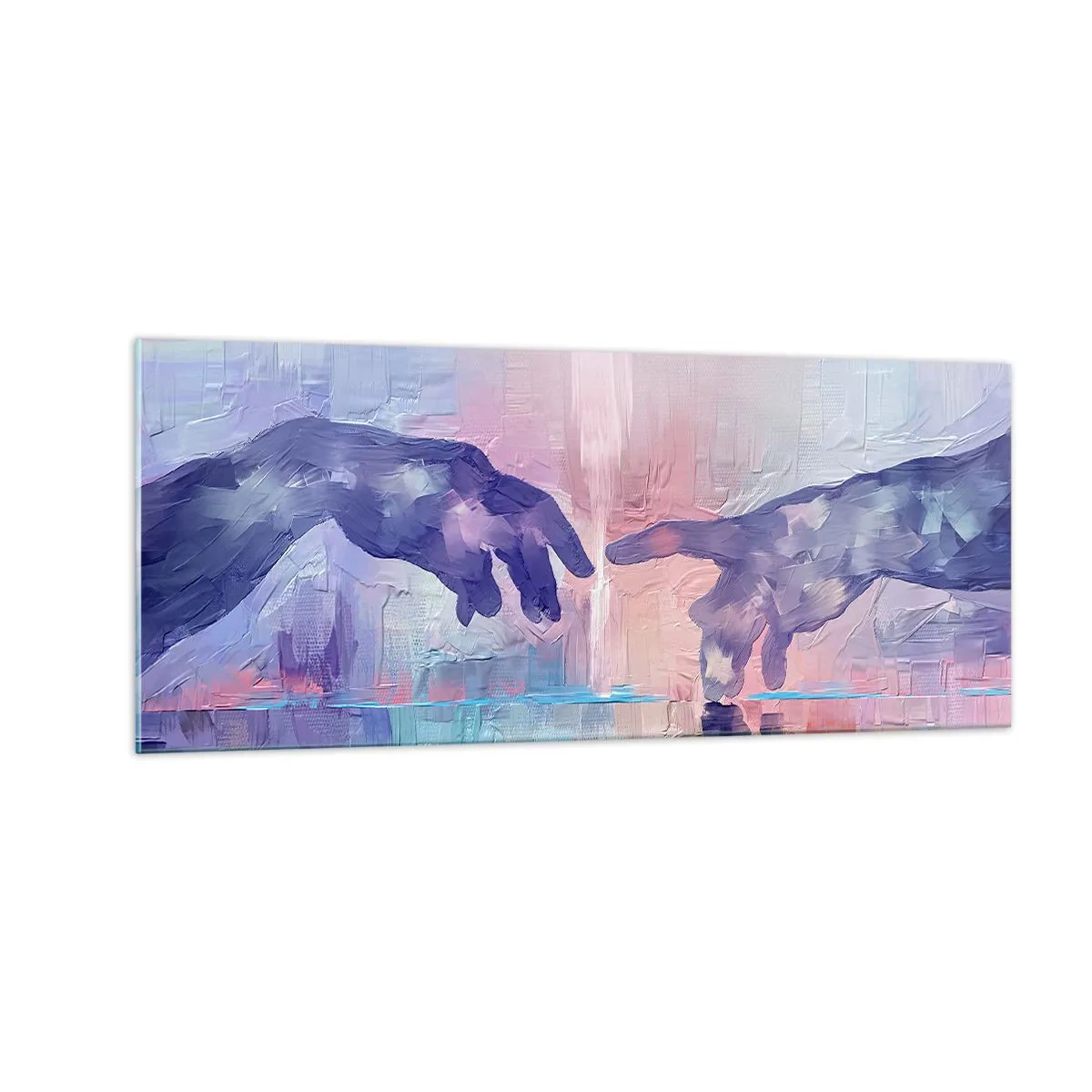 Billede på glas - Den guddommelige gnist af liv - 100x40 cm