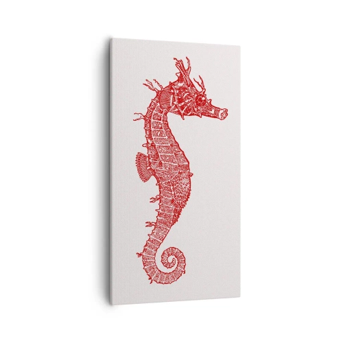 Lærredstryk - Billede på lærred - En indviklet skabelse - 55x100 cm