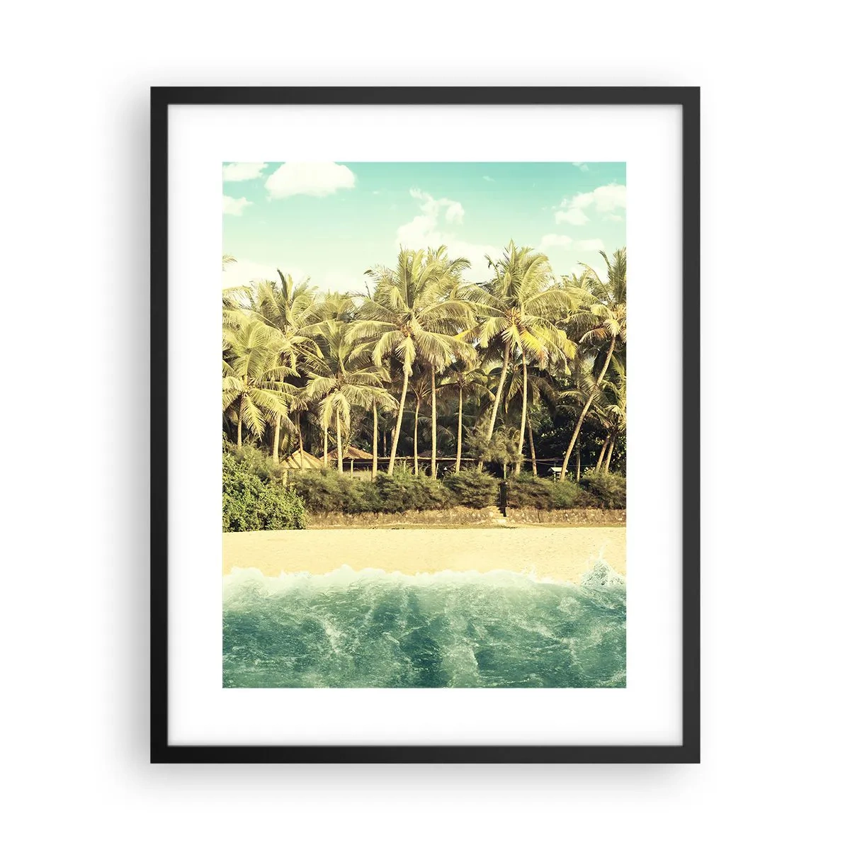 Plakat i sort ramme - Hvad med her? - 40x50 cm