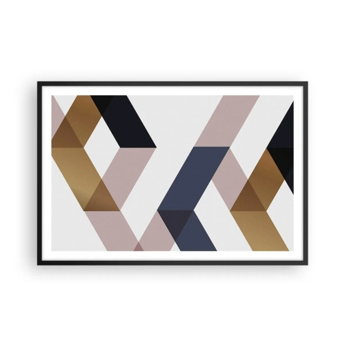 Plakat i sort ramme - Planer og vinkler - 91x61 cm