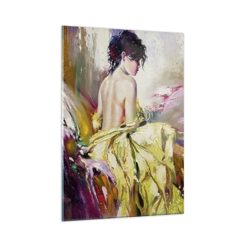 Billede på glas - Mellem munden og kanten af bægeret - 50x70 cm