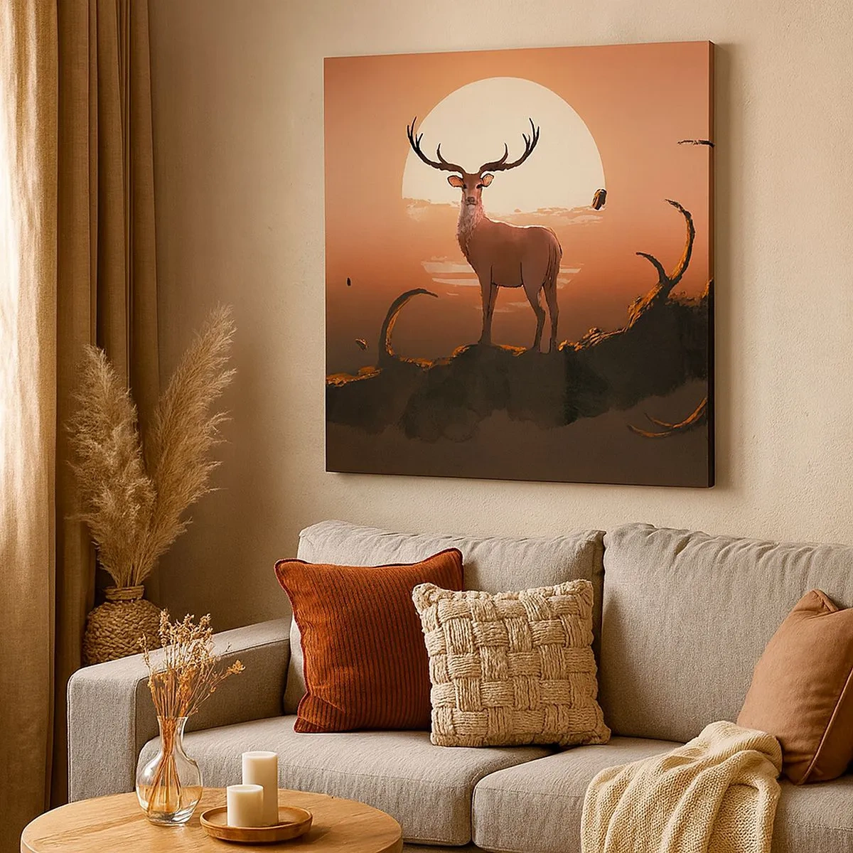 Lærredstryk - Billede på lærred - Denne aften er ikke som alle andre - 30x30 cm