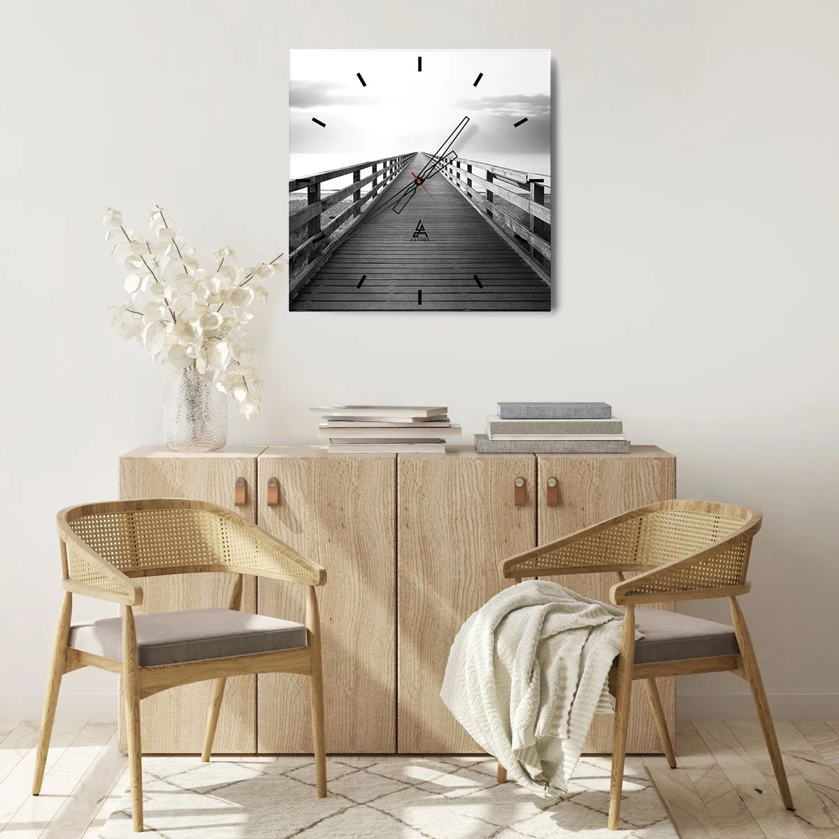 Vægur, Uret - Ind i det fjerne… - 40x40 cm