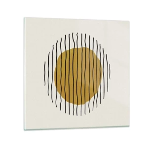 Billede på glas - Abstraktion, der skælver af varme - 70x70 cm