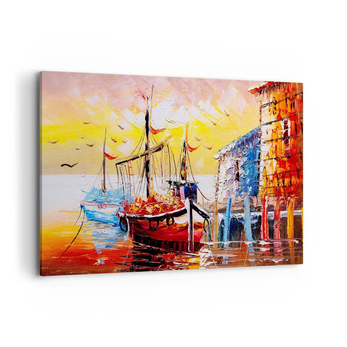 Lærredstryk - Billede på lærred - Glædelig tilbagevenden - 120x80 cm
