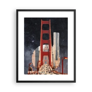 Plakat i sort ramme - Altid i centrum - 40x50 cm