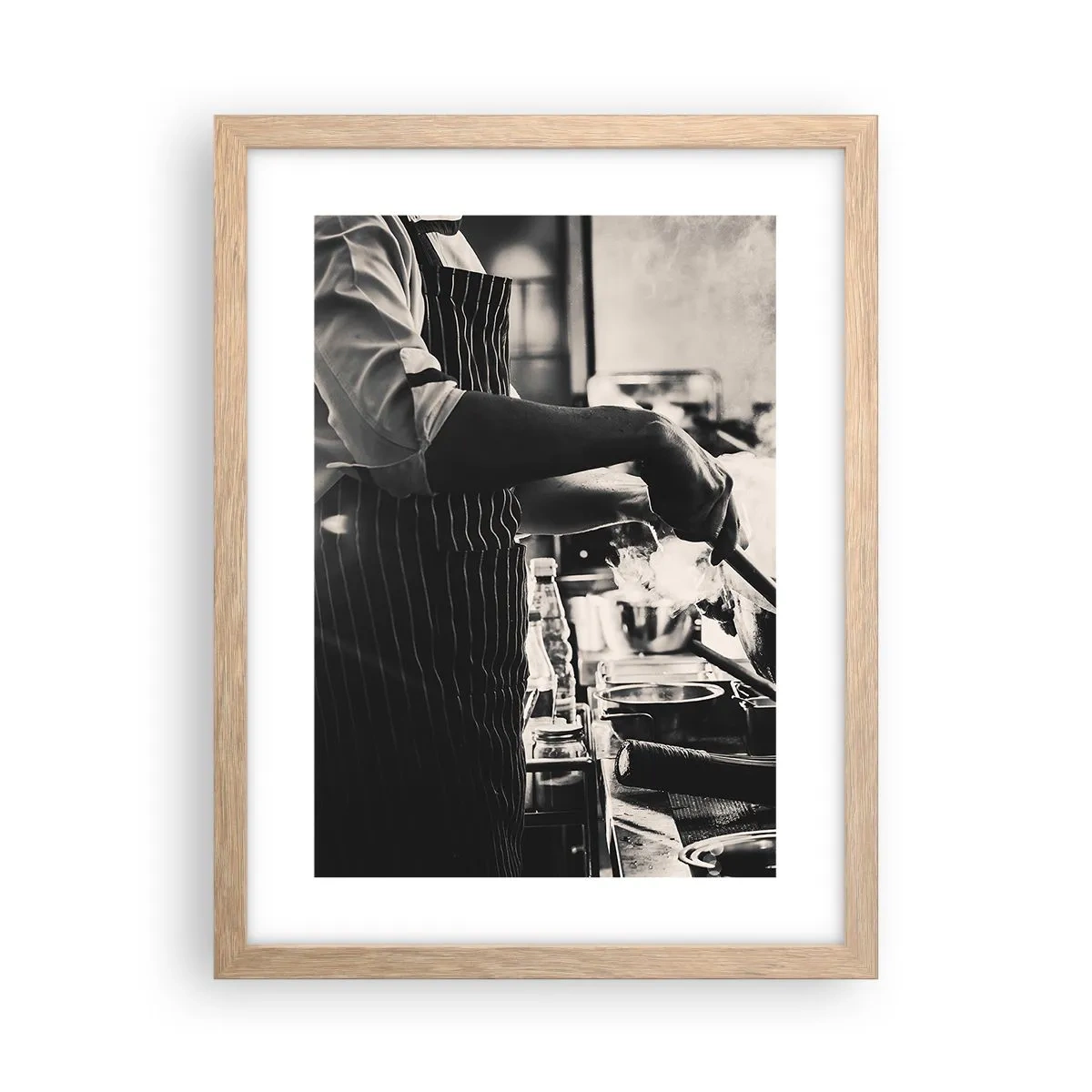 Plakat i ramme af lyst egetræ - Smagernes alkymi - 30x40 cm