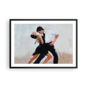 Plakat i sort ramme - Mine drømmes tango - 70x50 cm