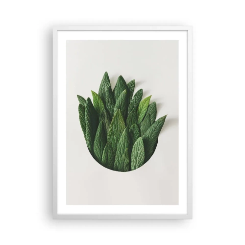 Plakat i hvid ramme - Uhæmmet nysgerrighed - 50x70 cm